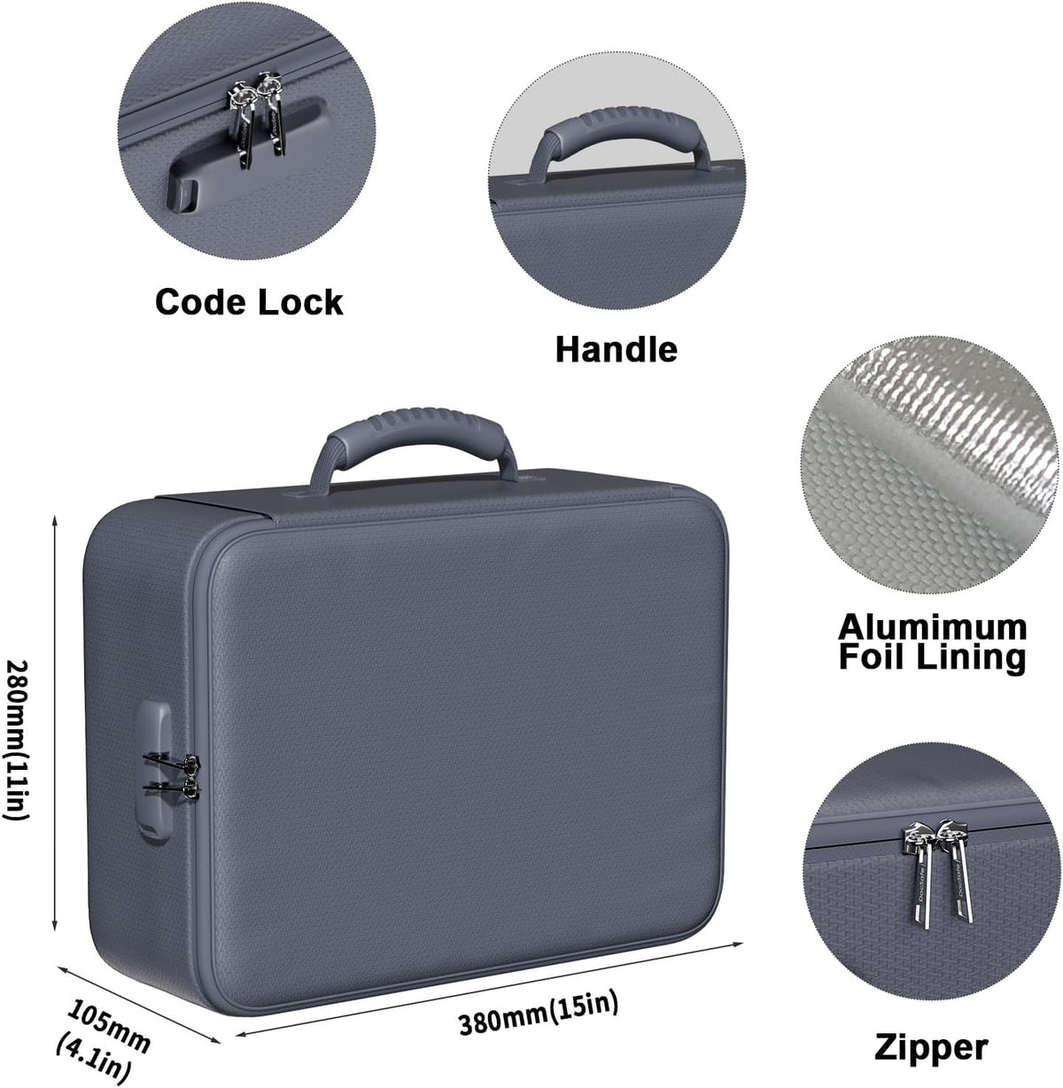 DocSafe 5200°F Fireproof Document Organizer Box with Lock, Heat Insulated