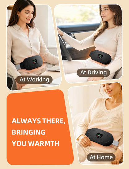 Glyduny Portable Heart Heating Pads, Electric Cordless Heat Pad