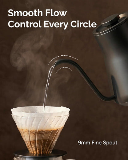 INTASTING Gooseneck Electric Kettle with ±1℉ Temperature Control 0.9 Liter
