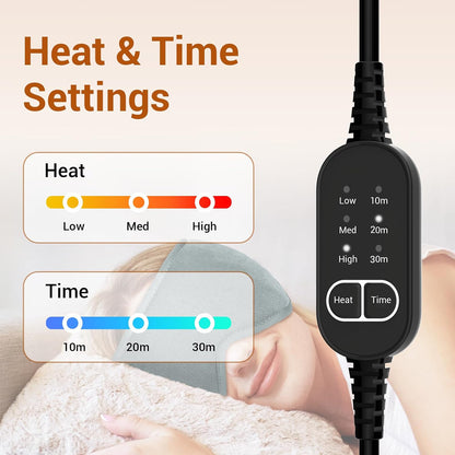 Comfytemp Heated Eye Mask for Dry Eyes, USB Wearable Eye Heating Pad