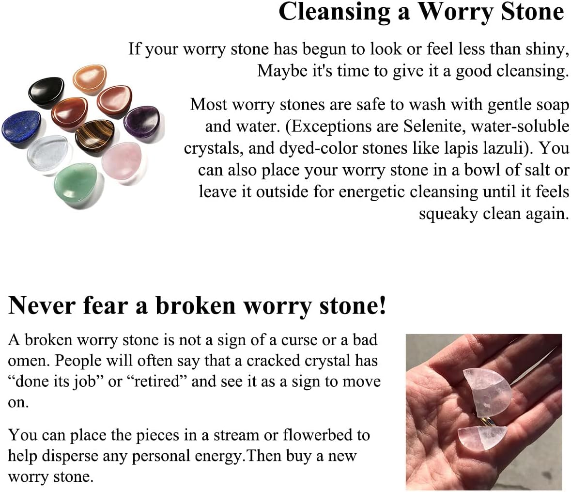 Jovivi Thumb Worry Stone - Palm Stones Pocket Natural Chakra Reiki Healing Crystals Therapy Geometry - Lapis Lazuli