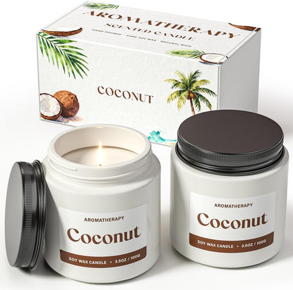 Scented Candle Gift Set, Soy Candles for Women, Sleep Candles for Home Scented, 2 Pack Aromatherapy Candle for Relaxing, Sleep, Stress Relief & Home Decor