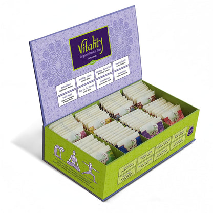 Adanim Herbal Teas (64 Count, Vitality Herbal Tea Sampler)