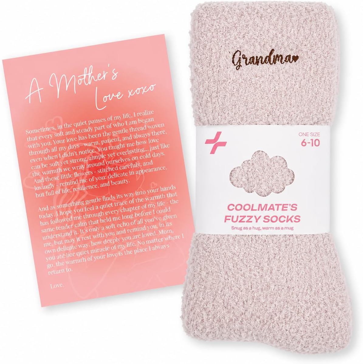 COOLMATE Fuzzy Socks for Women Gift Box – Cozy Soft Cloud Socks for Spa Home, Mother’s Day Gifts for Mom Grandma