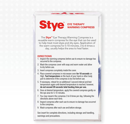Stye Eye Therapy Reusable Warming Compress, Relief for Styes and Dry Eyes, Reusable