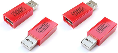 PortaPow USB Data Blocker (White 2 Pack) - Protect Against Juice Jacking