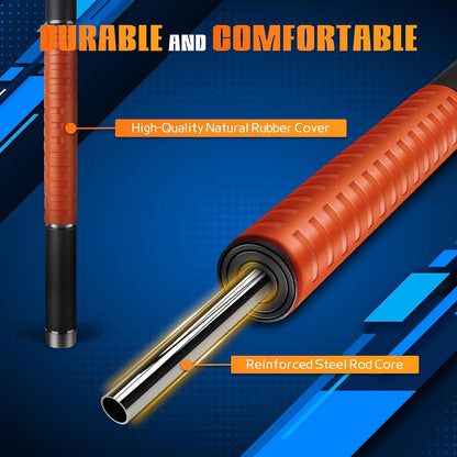 Muscle Roller Stick, Massage Roller for Muscle Deep Tissue Massage, Calf Roller for Myofascial Release, Therapy Roller Stick for Back, Legs, Arms, Waist, and Shoulders Full Body Use (Black)