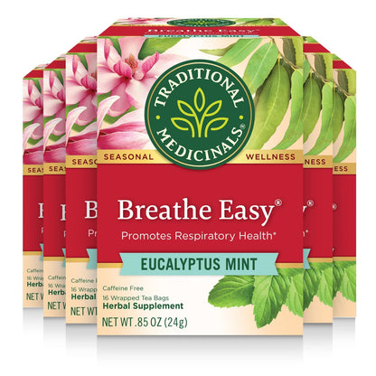 Traditional Medicinals Breathe Easy Eucalyptus Mint, 96 Tea Bags