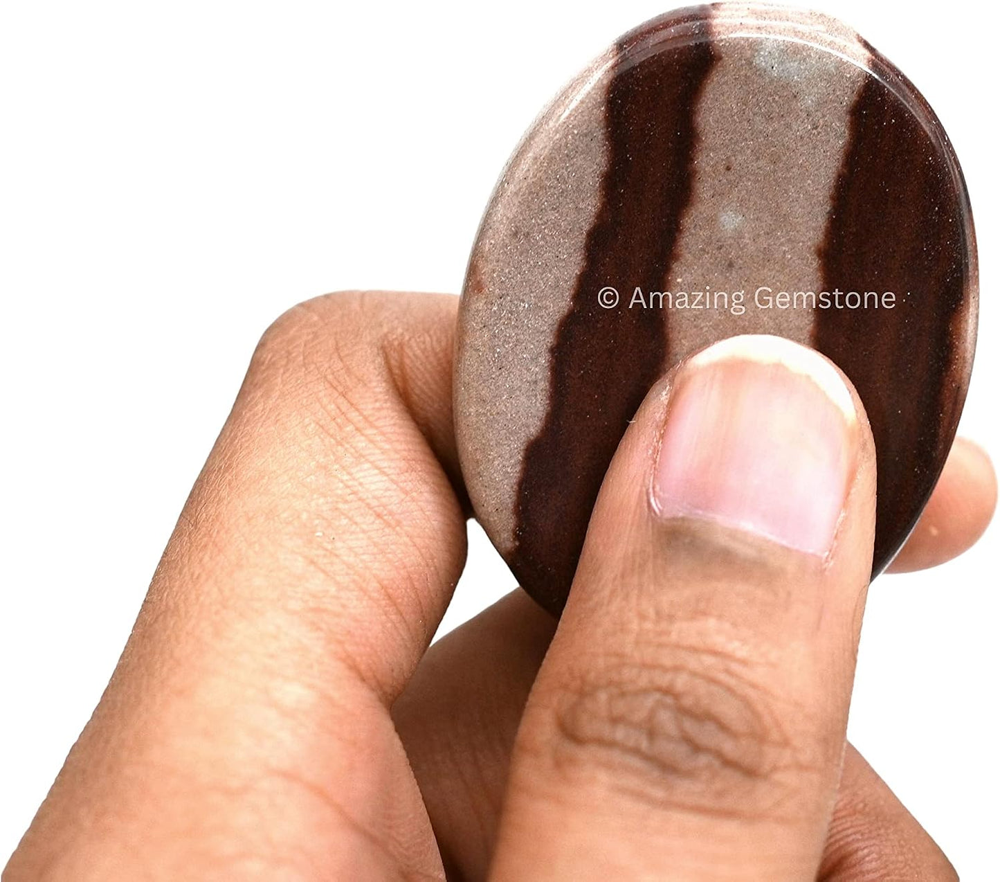 Amazing Gemstone Labradorite Thumb Worry Stone, Anxiety Stone, Healing Crystals - Piedra Crystal Fidget for Gift, Meditation, Calming, Relaxation, Stress Relief - Colors C