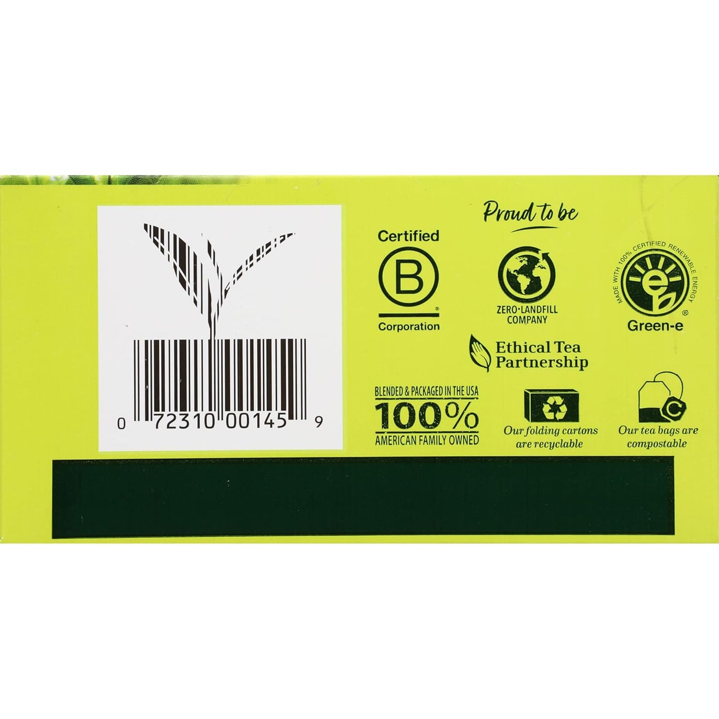 Bigelow Tea Green Tea with Mint, Caffeinated Tea with Green Tea and Peppermint, 20 Count (Pack of 6), 120 Total Tea Bags