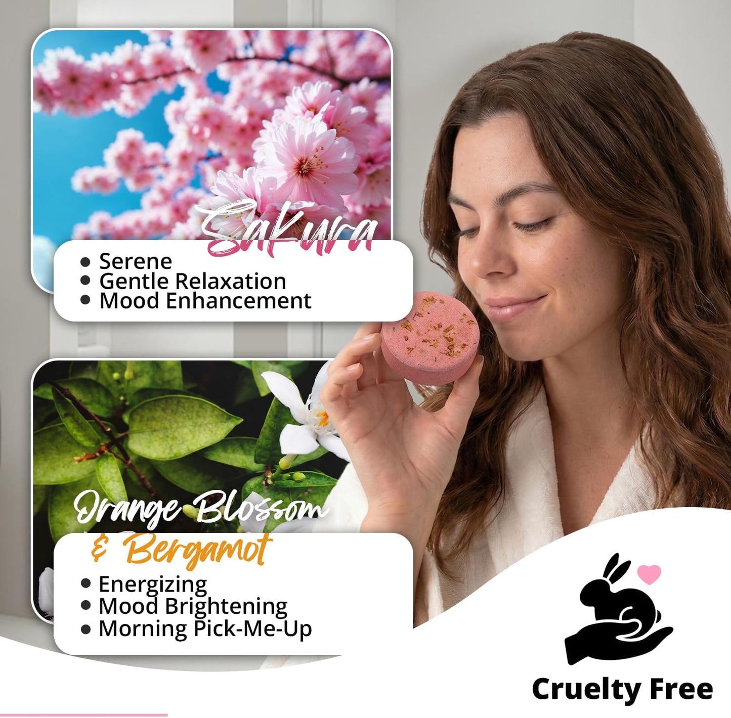 SWCANDY Shower Steamers Aromatherapy Travel Essentials Birthday Gifts for Women, Lavender 8 Pcs, Bath Bombs Shower Bombs with Natural Essential Oils, Relaxation Home SPA