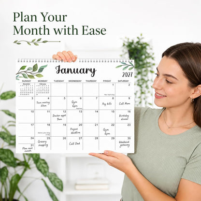 Large Wall Calendar 2026-2027, 18-Month Wall Calendar from July 2026 to December 2027, 15" x 22" 2026 Wall Calendar with Spacious Blocks, Julian Dates, Habit Tracker & Full-Year Reference for Home Office School Colorful