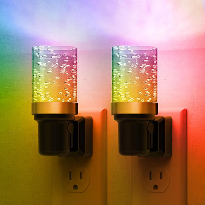 L LOHAS LED Night Light, Dimmable Night Lights Plug into Wall, Automatic Night Lights Plug in with Auto Light Sensor,Adjustable Brightness Amber LED Night Light, for Bedroom Hallway Home Decor