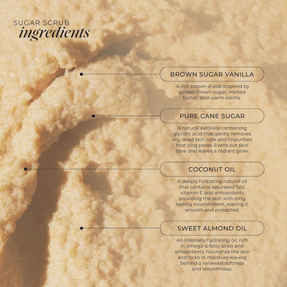 LALICIOUS Endless Summer Exfoliating & Moisturizing Body Scrub | Sugar & Coconut Oil | Pre-Shave Scrub for Ingrown Hairs & Razor Bumps | Gently Buffs & Smooths Sensitive Skin | No Parabens Large 16oz