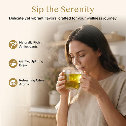 VAHDAM Earl Grey Citrus Green Tea Loose Leaf (3.5oz|50+ Cups) Bergamot Oil