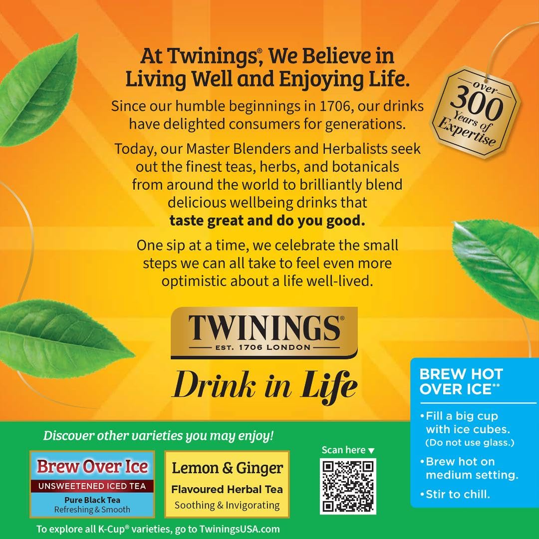 Twinings Green Tea K-Cup Pods for Keurig, 12 CT Box (6 Pack)