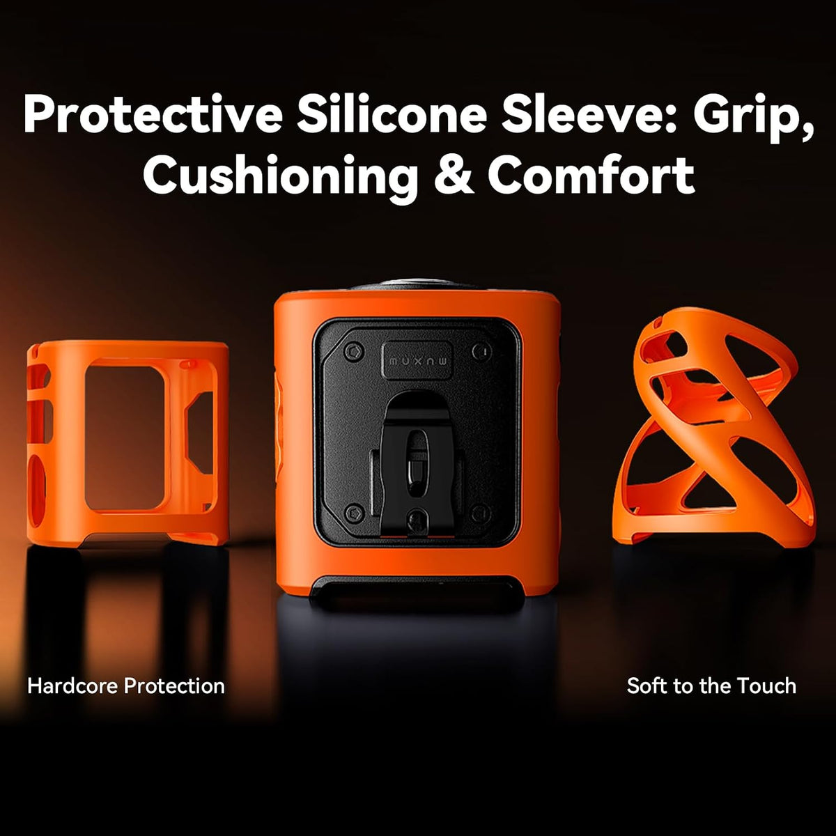 MUXNW Waist Clip Fan,100‑Speed 14000RPM,8000mAh
