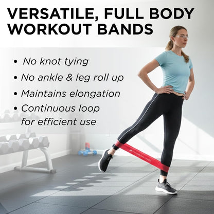 THERABAND Resistance Band Loop Set of 3, Exercise, 12", Black/Silver/Gold