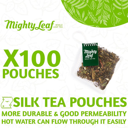 Mighty Leaf White Orchard White Tea - Foil-Wrapped - 100 Count Pouches