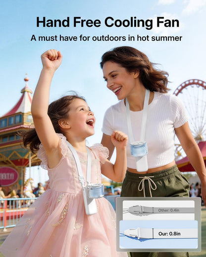 Misting Fan Portable - Handheld Turbo Fan with Cool Mist Spray, 4000mAh Rechargeable, 5 Speeds, Personal Foldable Water Mister for Summer Travel, Beach & Outdoor Essentials - Black