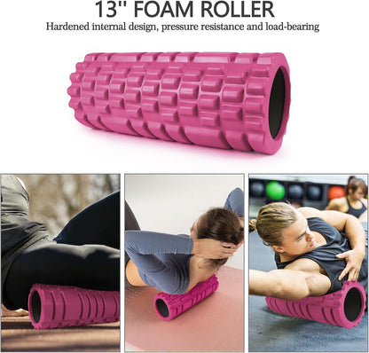 5 in 1 Foam Roller Set High Density Patented Foam Roller for Exercise