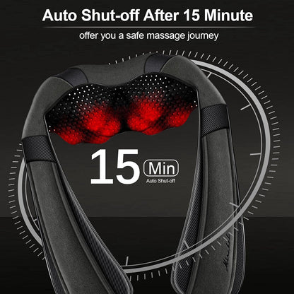 Shiatsu Neck Back and Shoulder Massager with Heat for Pain Relief Deep Tissue, Christmas Women Men Gifts for Mom Dad, Wife Husband, Him Her, Fathers Day, Mothers Day, Birthdays Gift (NOT Cordless)