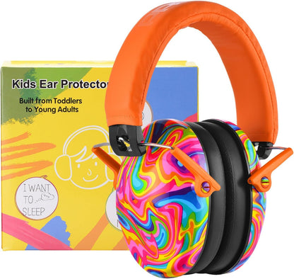 PROHEAR 032 Kids Ear Protection – Ear Muffs for Noise Reduction, 25NRR Noise Cancelling Headphones for Kids,Toddlers, Autism, Sensory Use, Hearing Protection – Orange