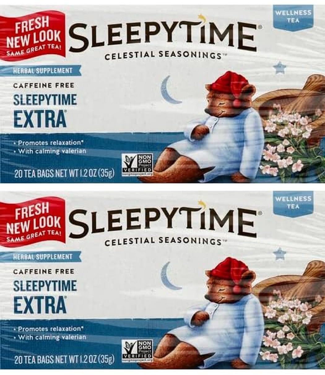Celestial Seasonings Sleepytime Extra Herbal Tea, 20 Tea Bags Box