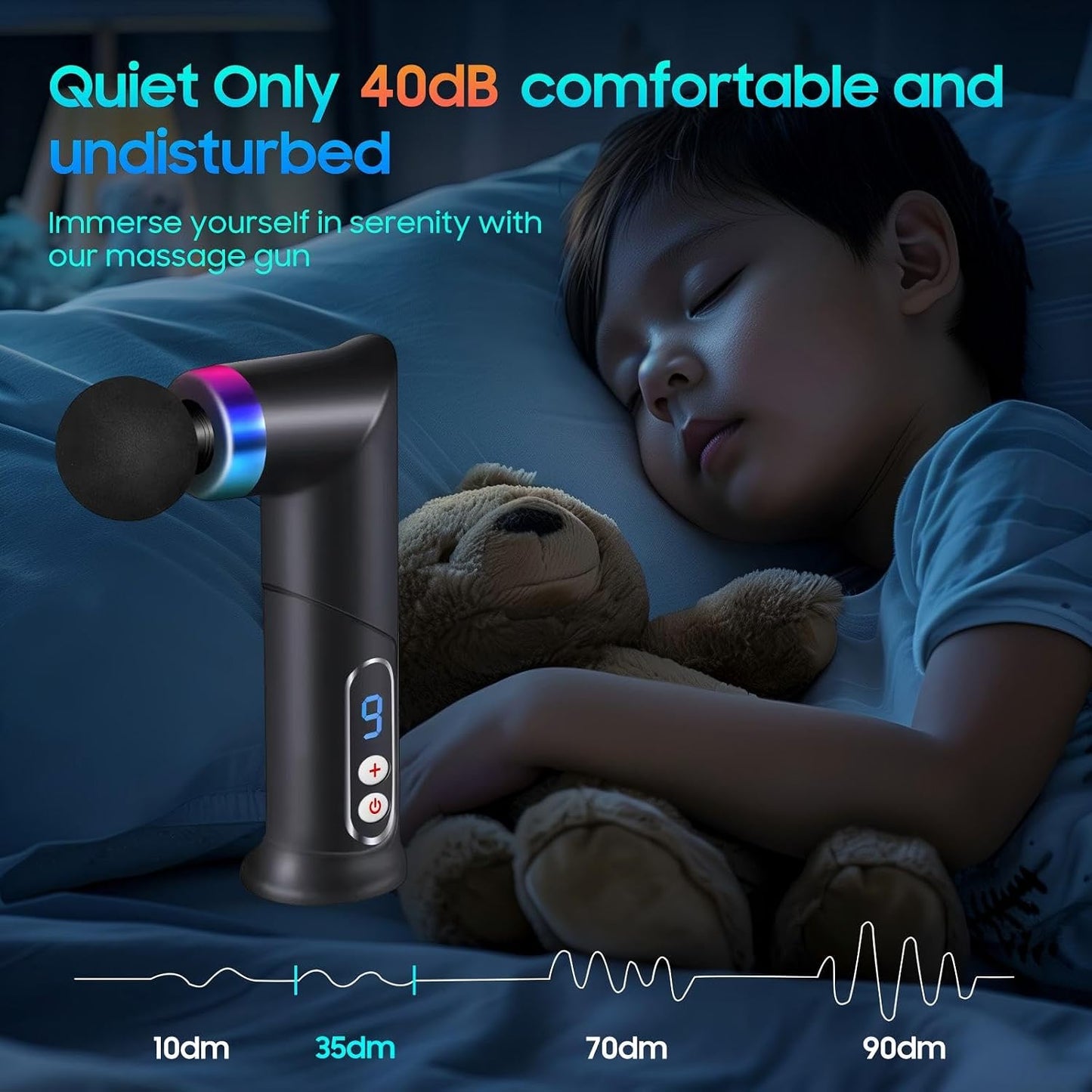 Massage Gun – Mini Massage Gun for Portable Deep Tissue Massage – Quiet Massage Guns for Muscle Relaxation,