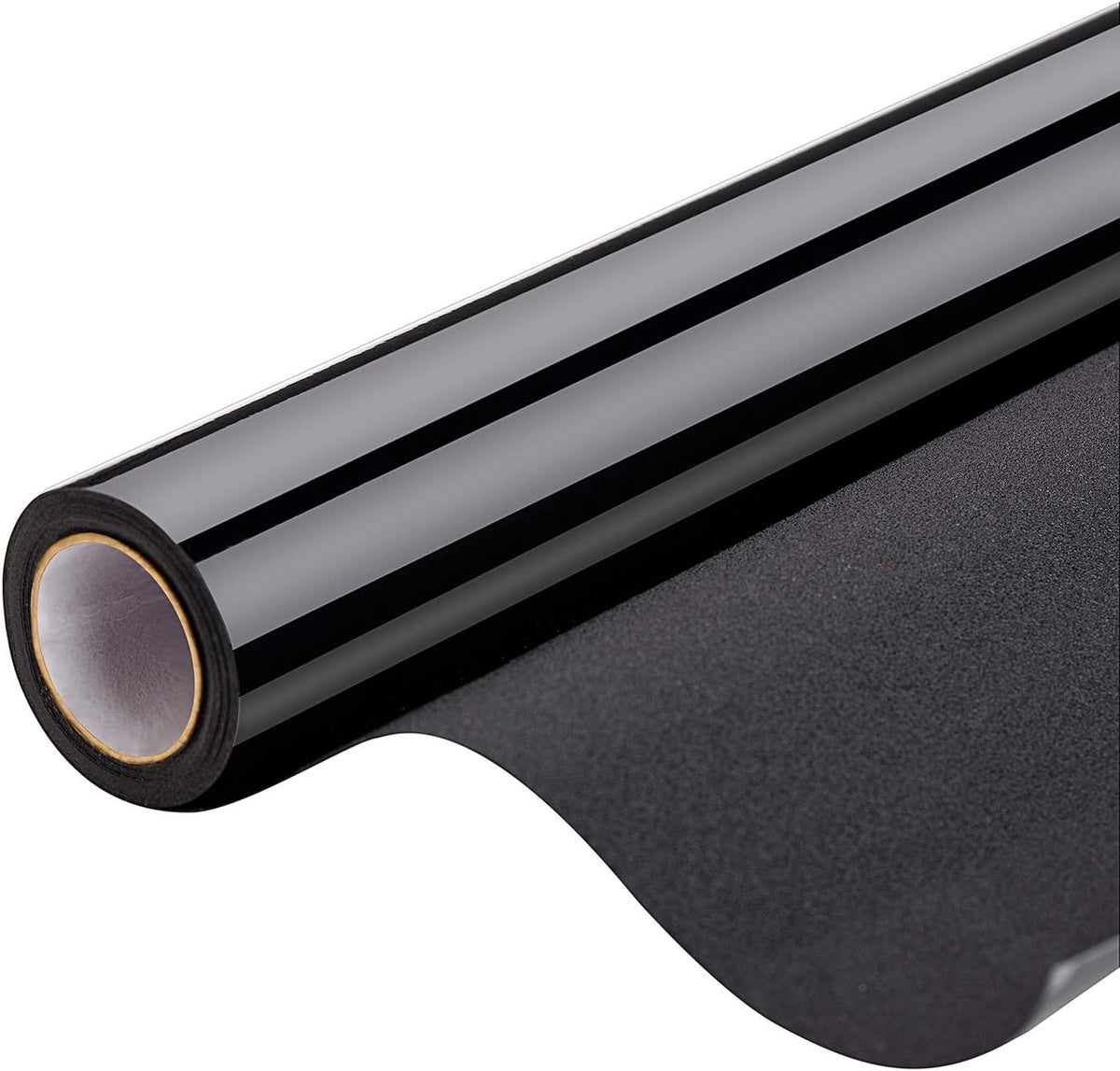 Blackout Window Film, Static Cling Window Tint 100% Light Blocking No-Glue Window Cover for Home Privacy, Room Darkening, Nap Time, Aquarium, Baby Room, Day Sleeping (Matte Black, 17.7x78.7 Inch)