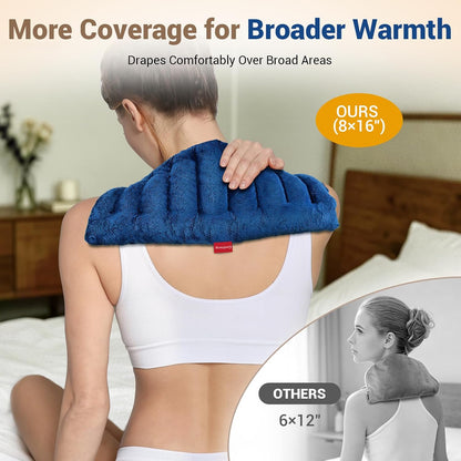 Comfytemp Large Microwave Heating Pad for Sciatica, Back Pain Relief, Period Cramps, FSA Eligible HSA, Fathers Day Dad Men Gift,12"x22" 3.6LB Moist Microwavable Heating Pads, Warm Compress Women Gift
