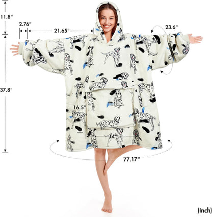 Narecte Cozy Oversized Blanket Hoodie Wearable Blanket Adults Soft Hooded Blanket Hoodie Birthday Gifts for Women Christmas - Colors A