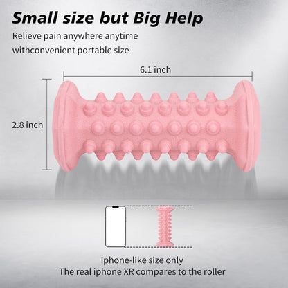 Foot Massager Roller for Plantar Fasciitis, Portable Reflexology Tool | Deep tissue massage for feet, calf, arch and heel pain. for plantar fasciitis relief, home, office and travel use