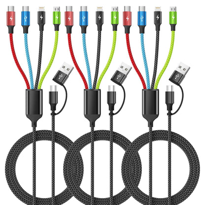 4 in 1 Multi Charging Cable, 5FT Charging Cords for Multiple Devices