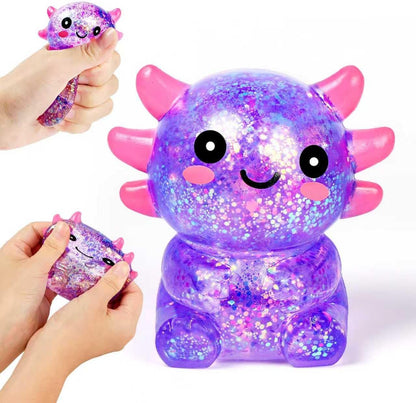Axolotl Stress Balls for Adults, Squishy Axolotl Figurines Sensory Ball