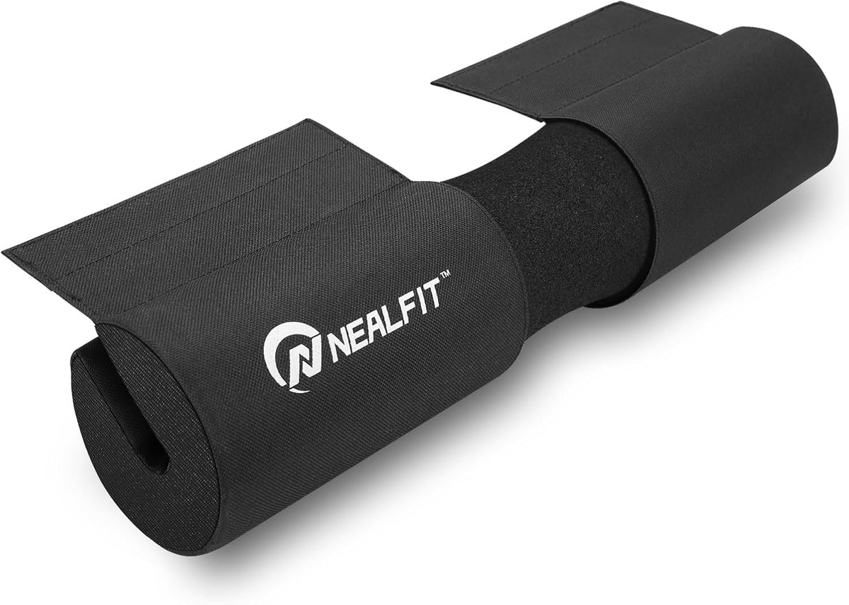 NEALFIT Barbell Pad Squat Pad for Squats—Squat Bar Pad—Great for Weightlifting,Lunges and Hip Thrusts—Foam Sponge Pad—Fit Standard and Olympic Bars Perfectly