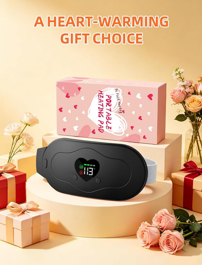 Glyduny Portable Heart Heating Pads, Electric Cordless Heat Pad