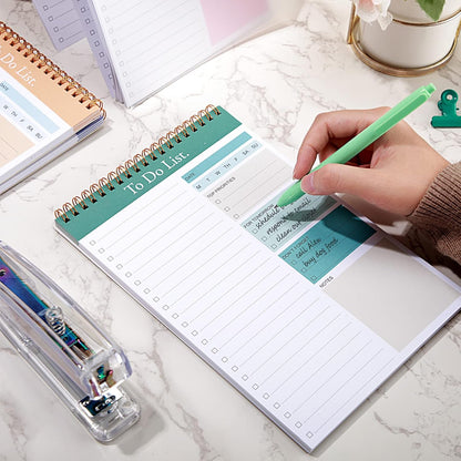 Thenshop 6 Pack To Do List Notepad Daily to Do List Note Notebook 52 Sheets