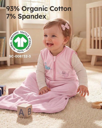 Yoofoss Baby Sleep Sack Baby Wearable Blanket 100% Cotton 2-Way Zipper Toddler Sleeping Sack