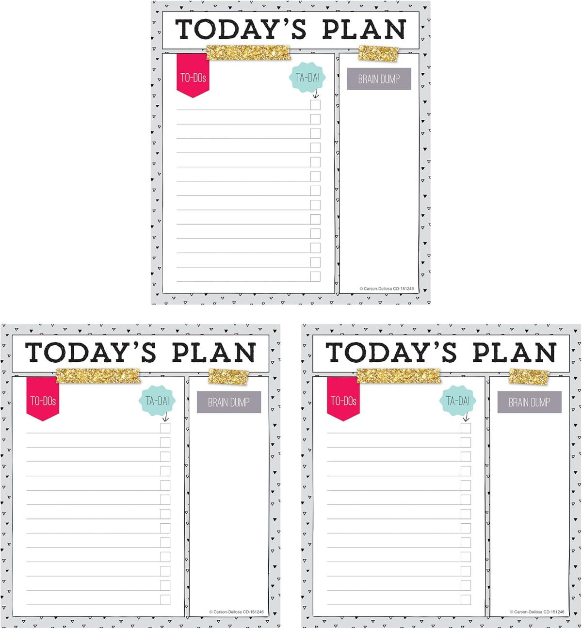 Carson Dellosa Aim High To Do List Notepad―5.75" x 6.25" Paper Stationery, Daily Checklist, Goals, Reminders, Notes, Motivational Organizer (50 sheets)