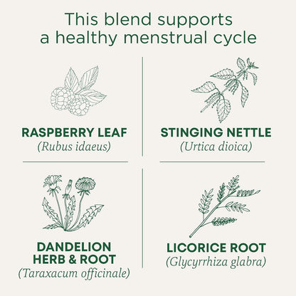 Traditional Medicinals Tea, Organic Healthy Cycle, Supports Healthy Menstrual Cycles, Includes Spearmint,16 Tea Bags (Pack of 2)