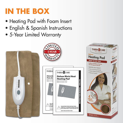 Deluxe Heating Pad Moist/Dry Heat Therapy