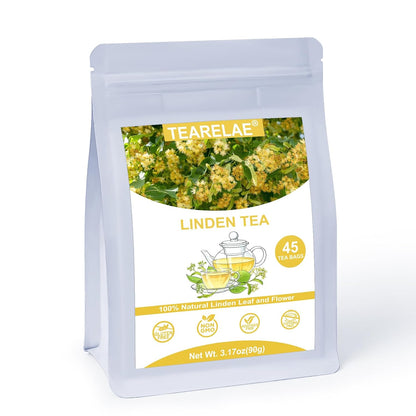 TEARELAE - Chamomile Lavender Tea, 50 Herbal Tea Bags with Lemon Balm for Relaxation & Bedtime - Non-GMO - Caffeine-Free - Floral & Soothing