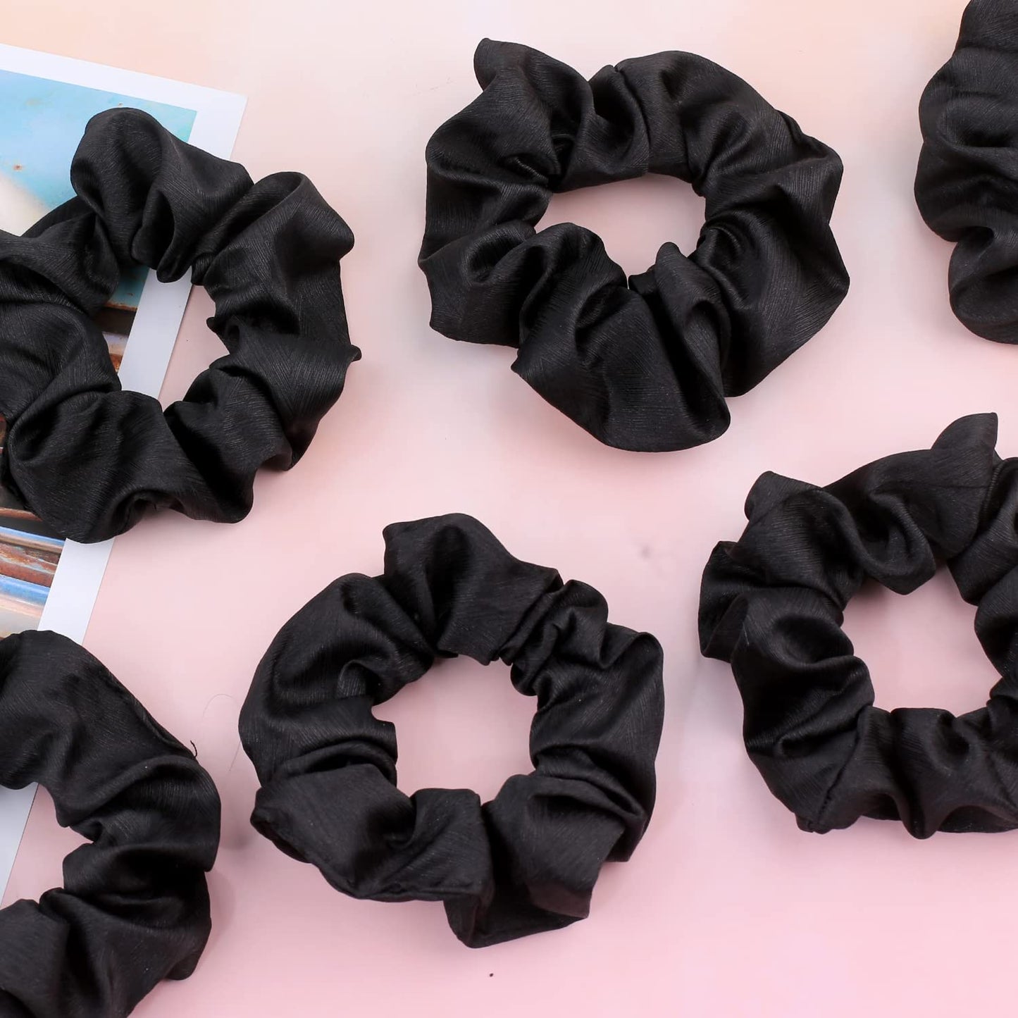 IVARYSS Satin Scrunchies for Women, Soft Than Silk for Hair, Fashion Ties and Bands for Thin | Thick Hair Styling, 16 Pack (Neutral Color)