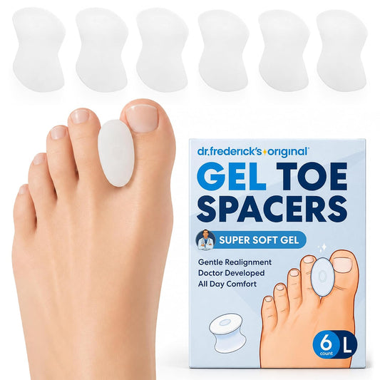 Dr. Frederick's Original Gel Toe Separators, Large, 6 ct