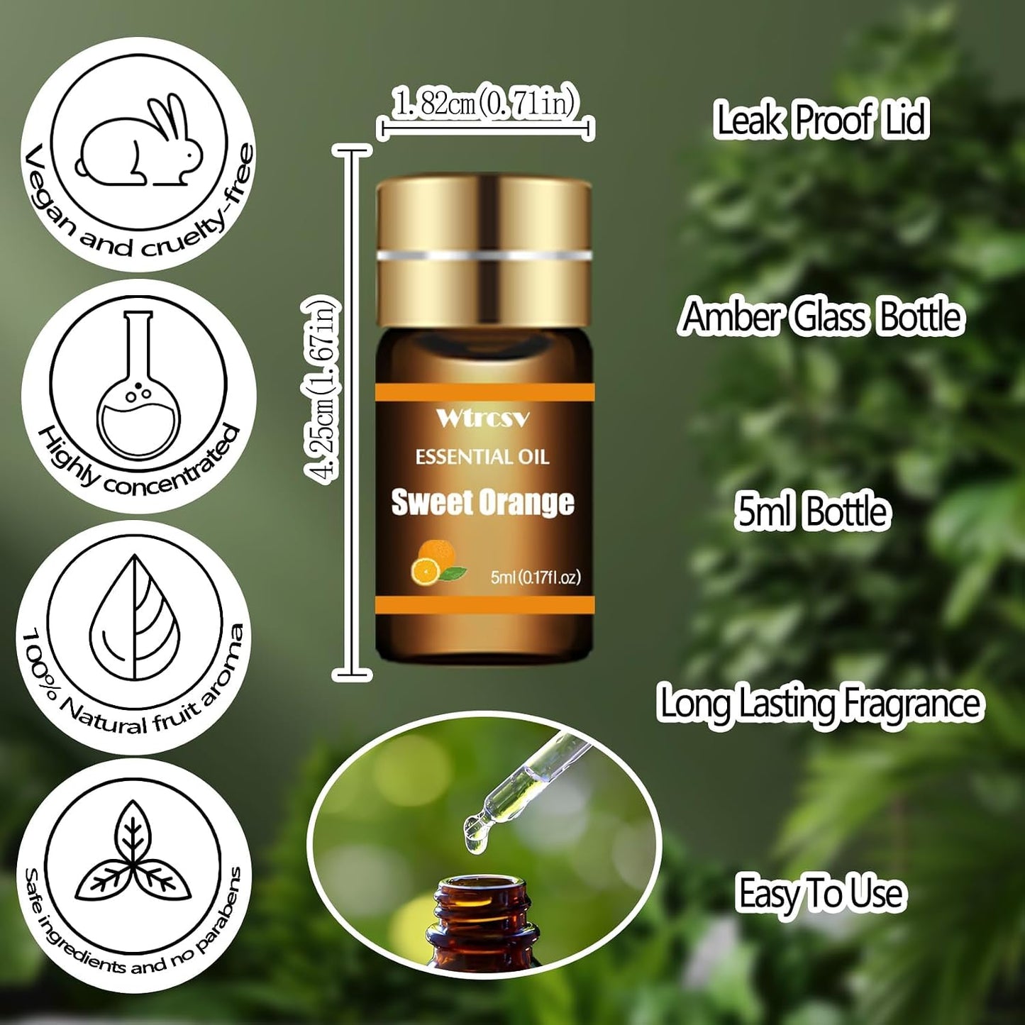 Essential Oils Set - Top 15 Scents for Diffuser, Humidifier, Skin Care, Aromatherapy, Massage, Candle & Soap Making - Fragrance Gift Set (5ml)