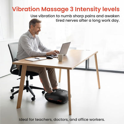 COMFIER [2026 Gift for Men,Women,Shiatsu Foot Massager with Fast Heat,Kneading Rolling Compression,Extra Vibration, FSA Eligible HSA Store, Plantar Fasciitis,Neuropathy Pain, Bigger Size 13IN