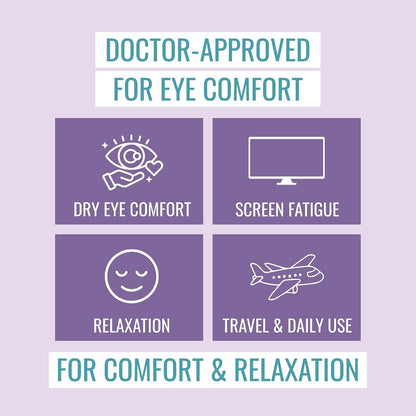 NOVEHA Self Heating Steam Eye Mask for Dry Eyes 30PCs Air-Activated Steam Eye Mask, Warm Compress for Ease Daily Strain, Eye Relaxation, Travel & Spa Use, Soothing Moist Heat for Tired & Stressed Eyes