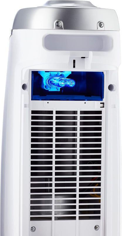 GermGuardian HEPA Air Purifier - Large Room Air Purifier for Bedroom, Office, Dorm, and Home - Filters Pet Dander, Dust, Pollen, Smoke, Scents - AC4825E - 22" Tower - Gray