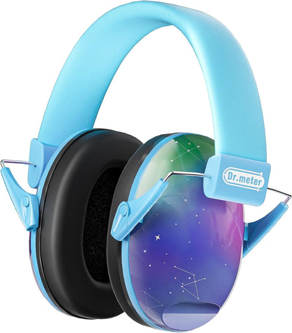 Dr.meter Ear Muffs for Noise Reduction: 27.4SNR Noise Cancelling Headphones for Kids Adults, EM100 Adjustable Hearing Protection Earmuffs for Monster Jam, Autism Sensory, Concerts, Fireworks
